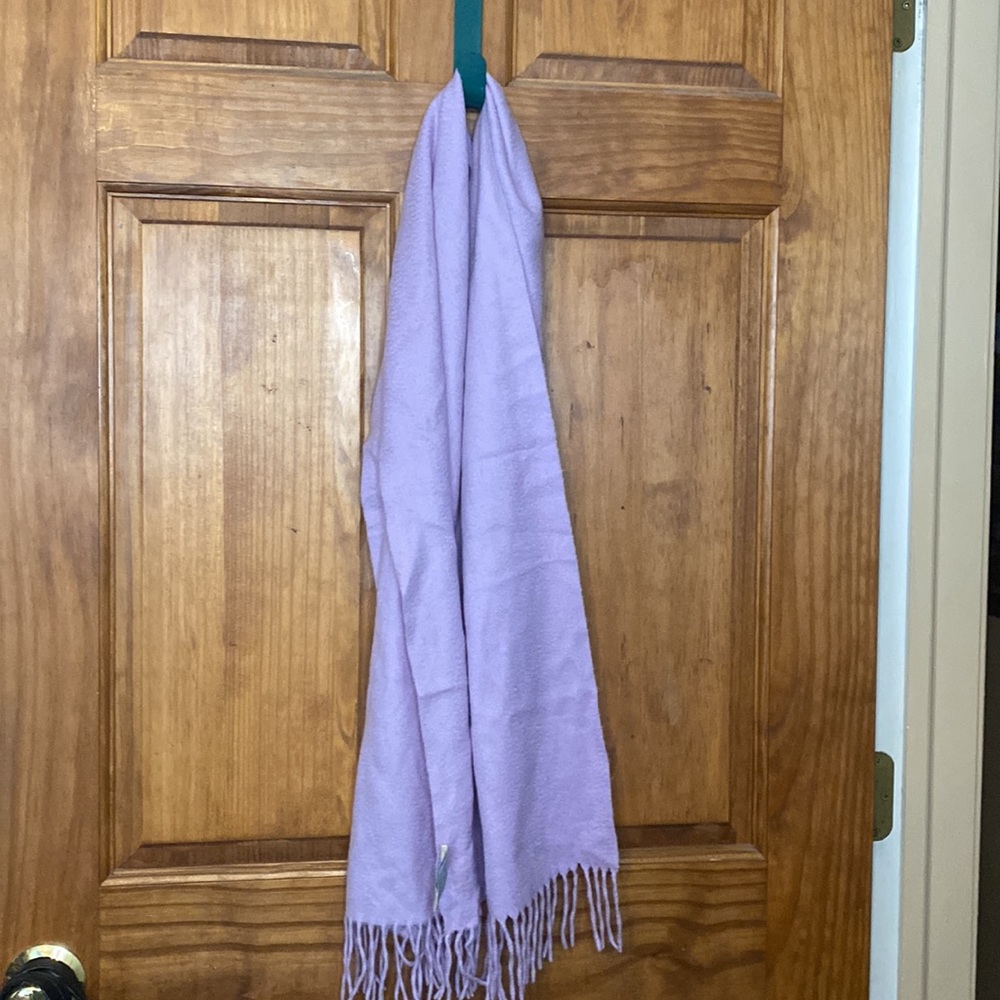 100 cashmere lilac portolano scarf see photos